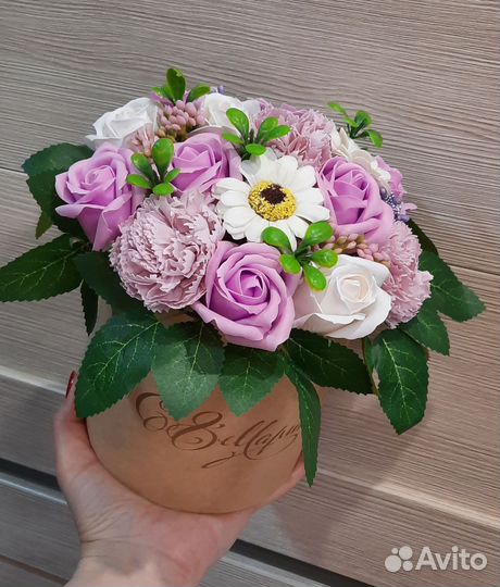 Букет цветов из мыла