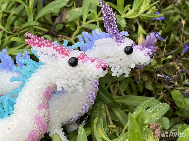 Китайские дракона из бисера