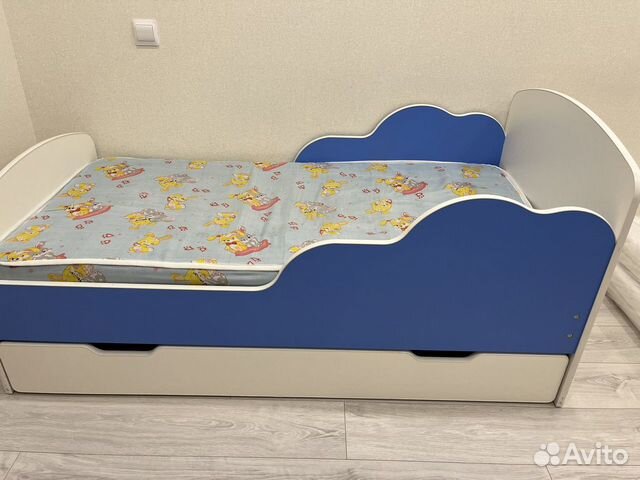 Детская кровать 160 на 80 с матрасом бу объявление продам