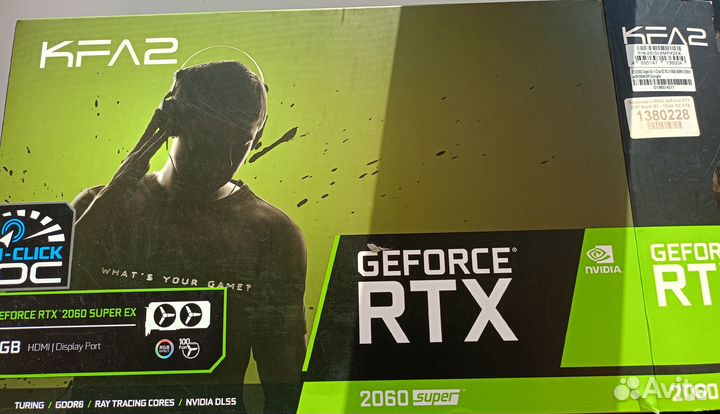 Продам видеокарту KFA2 GeForce RTX 2060 super