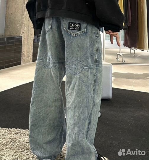 Джинсы Thug Club Y2K rick owens type новые