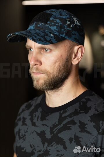 Бейсболка тактическая, синяя цифра