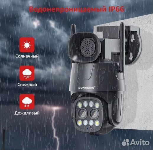 IP Камера boavision 4G/Wi-Fi/LAN PTZ onvif 4*4 Mp