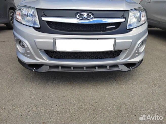 Сплиттер на низ бампера гранта спорт