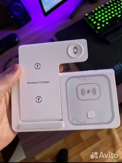 Беспроводная зарядная станция 3 в 1