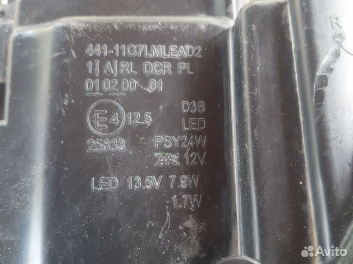 Фара левая и правая volkswagen passat b7