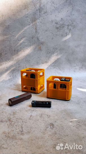 Ящик для батареек аа, ааа, 18650, крона