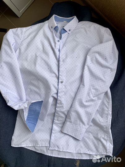 Рубашка белая truvor 158-164