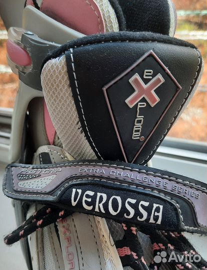 Роликовые коньки женские 37-38 р-р с полной защито