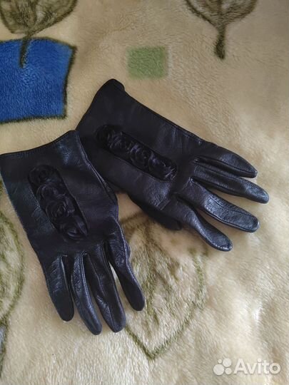 Перчатки женские кожаные 7,5