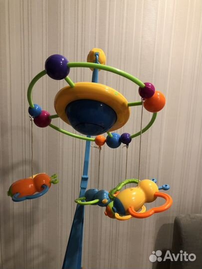 Игрушка музыкальная карусель с проектором. (в темн