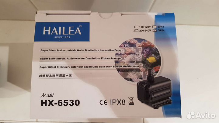 Помпа Hailea HX 6530 (внешняя и погружная)