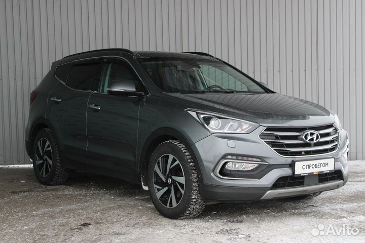 Hyundai Santa Fe 2.2 AT, 2017, 119 365 км