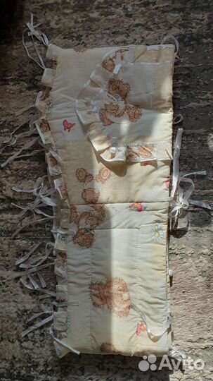 Комплект : бортик и балдахин для детской кроватки