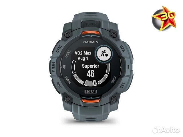 Часы Garmin Instinct 3 45 mm Solar Grey Twilight 010-02934-01