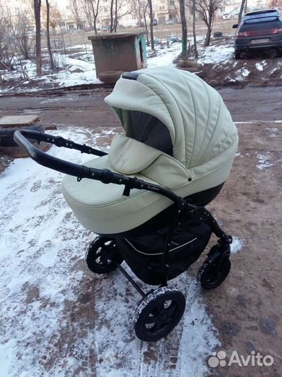Коляска 2 в 1 эко кожа