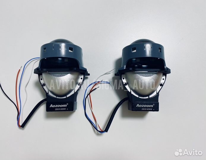 Диодные bi led линзы Aozoom би лед 24В Volvo FH