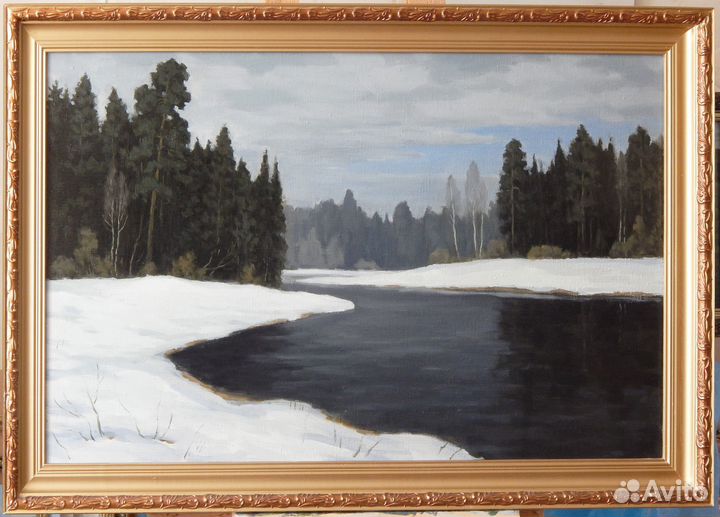 Картина, живопись, масло, холст