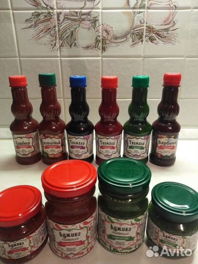 Соусы ткемали, сацебели, аджика