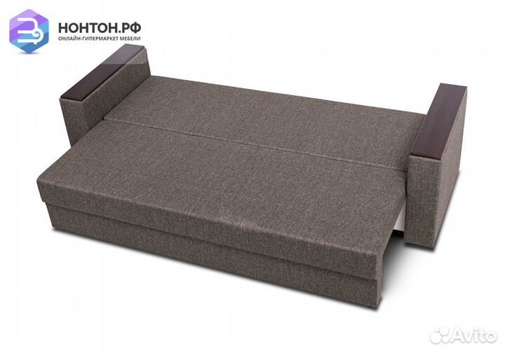 Диван еврокнижка Атланта светло-коричневый