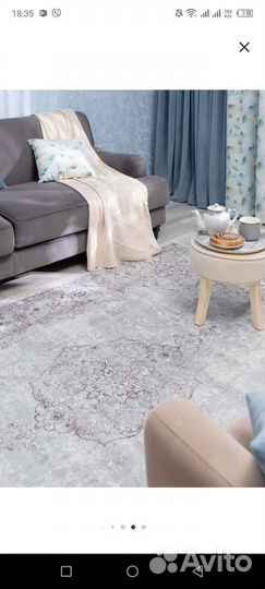 Ковер вискоза Vivaldi Lux 160х230 см цвет серый