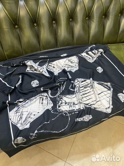 Шелковый платок chanel 90 см