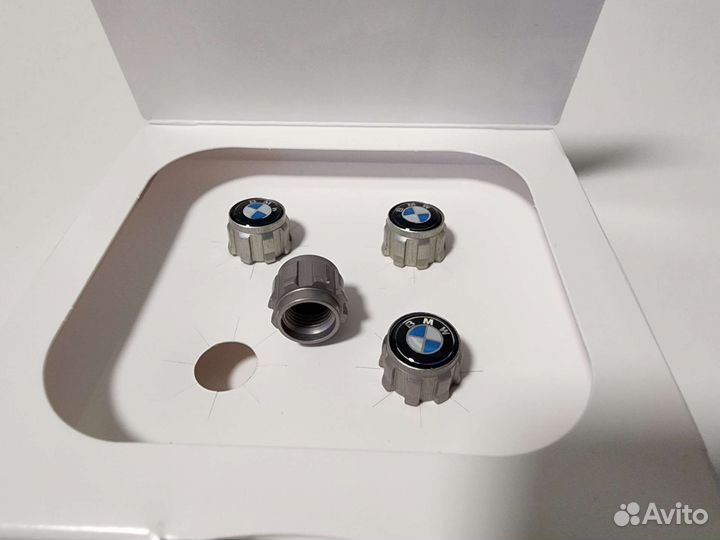 Колпачки на ниппеля 4 шт логотип BMW оригинал