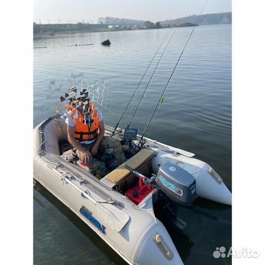Лодка пвх stormline 340 + мотор mikatsu 9.8