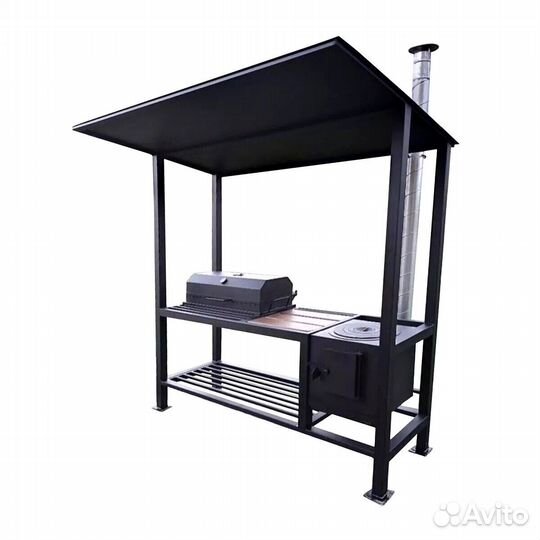 Мангал с крышей