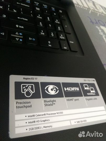 Ноутбук Acer Aspire ES1 17.3 дюйма