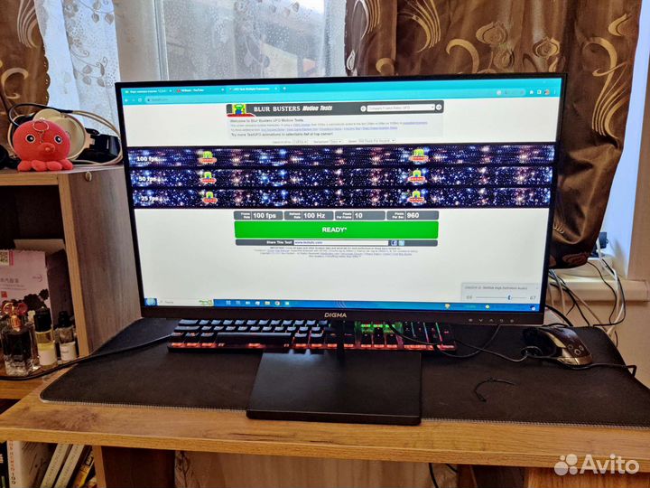 Игровой монитор 100гц VA, с динамиками