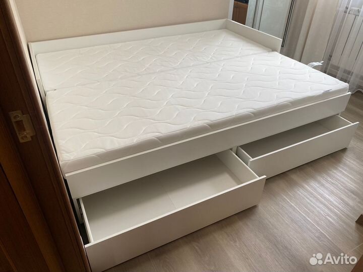 Кровать IKEA раздвижная 90/180/200