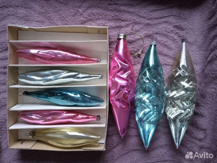 Новогодние ёлочные игрушки из СССР