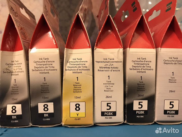 Оригинальные картриджи Canon Cli-8, PGI-5