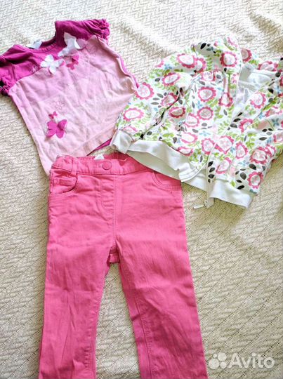 Брендовые вещи для девочки 80-86. Zara, Next, C&A