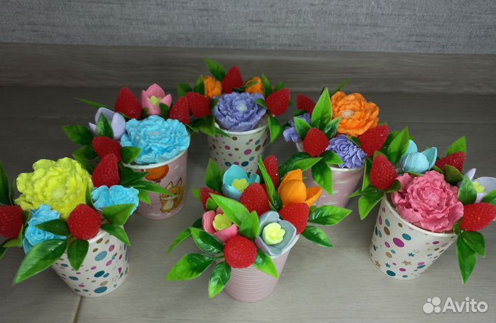 Мыльные букеты