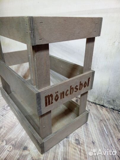 Ящик деревянный из под пива Mönchshof