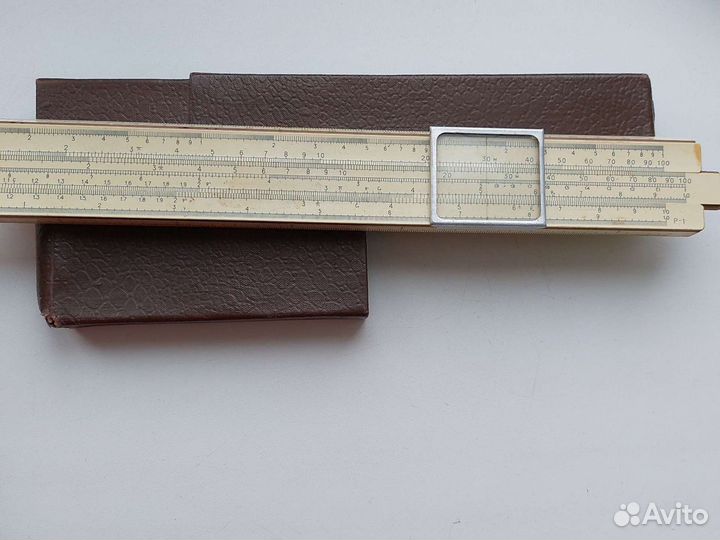 Логарифмические линейки СССР ретро винтаж черная