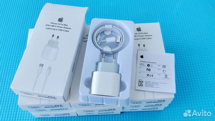 Комплект блок зарядки кабель lightning лайтнинг