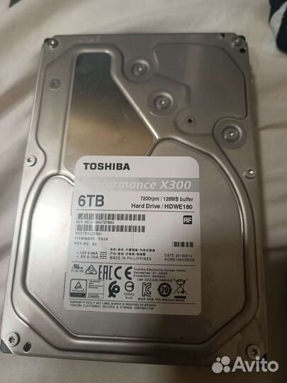 Жесткий диск hdd 6тб