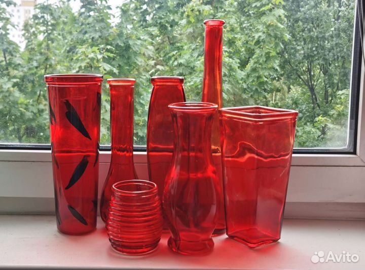 Вазы стекло