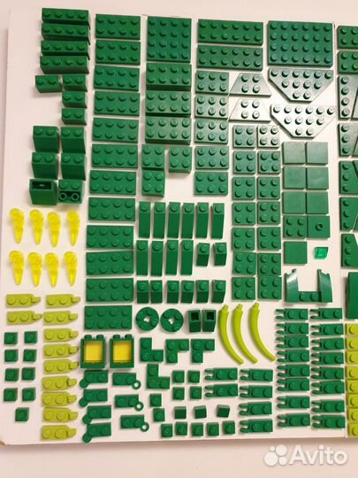 Lego technic лего детали зеленые поштучно