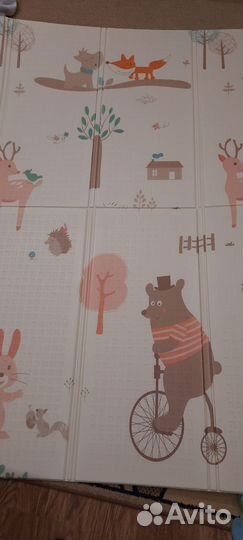 Детский коврик для ползания складной