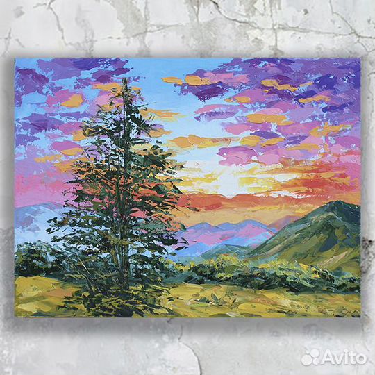 Картина маслом пейзаж 