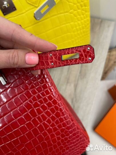 Сумка hermes birkin 30 crocodile PHW