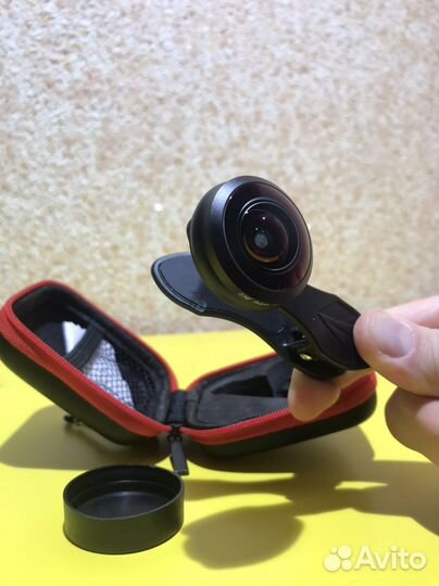 Объектив на телефон рыбий глаз