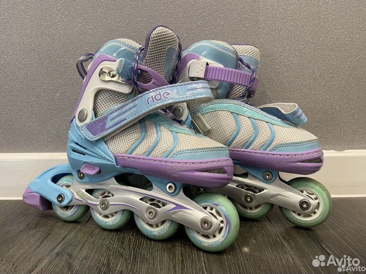 Раздвижные ролики для девочки, р.30-33
