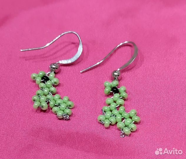 Серьги из бисера