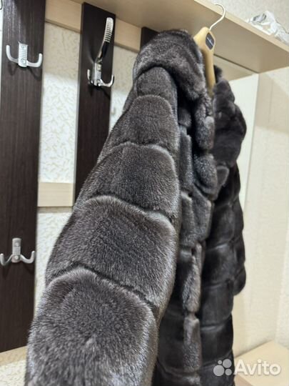 Шуба норковая серая 46-50
