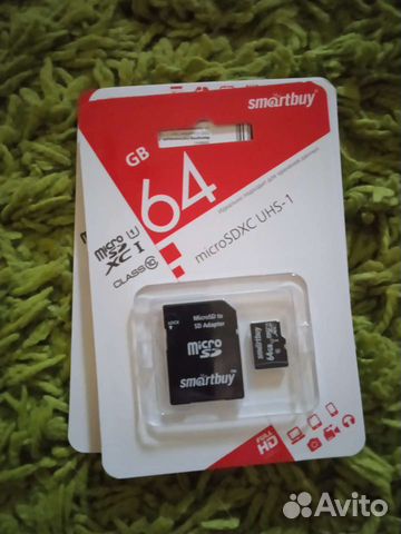 Карта памяти MicroSD 64гб Smartbuy объявление продам